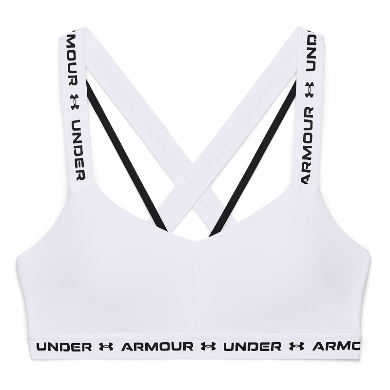 Under Armour Low Crossback Bra (White)-1361033-100