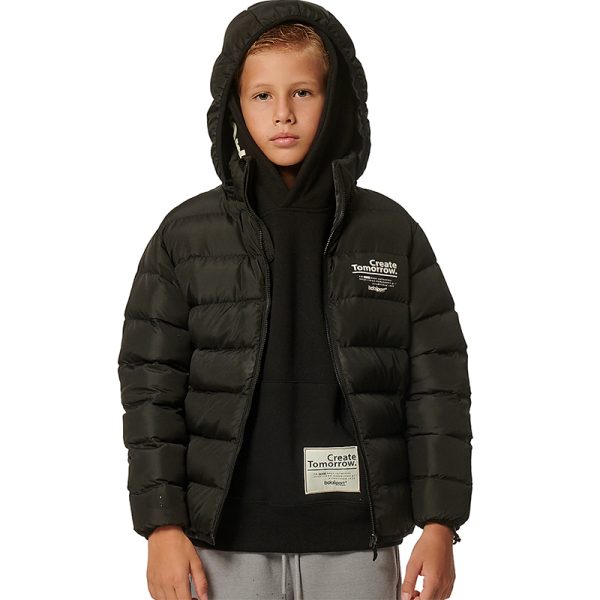 Body Action Boys Buffer Jacket With Detachable Hood - Kunstler Sports LTD